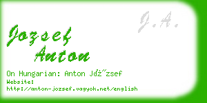 jozsef anton business card